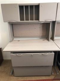Office Table and File Cabinet