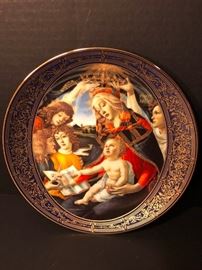 Complete Madonna and Child set of 8 plates