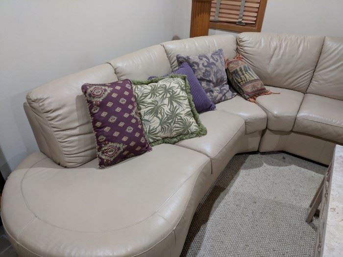 Nice Leather Sectional