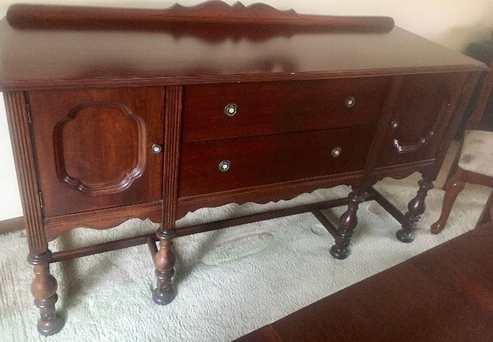 Antique cherrywood buffet 
66 x 22 x 36h