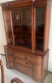 Antique cherrywood china hutch 
18 x 48 x 71