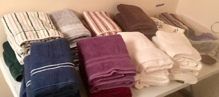 Assorted bath towels