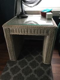 Wicker end tables (2 matching tables in the sale) 