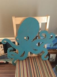 Wooden  octupus for your wall 