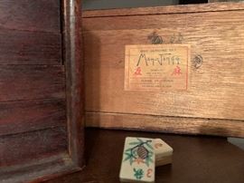 1920's Mah Jongg Game Set