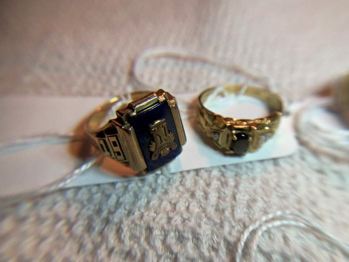 10k and 14k Gold Rings