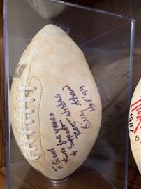 Billy Shaw Signed Football
