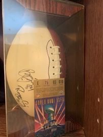 49ers Roger Craig and Brent Jones Signed Football