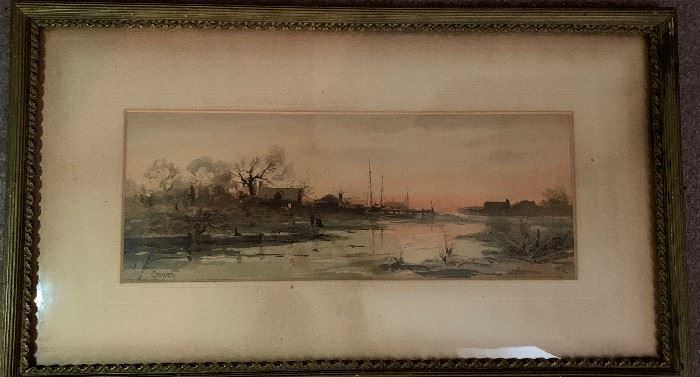 Original Water Color Signed by Clausen
