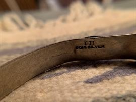Native American IH Coin Silver Bracelet