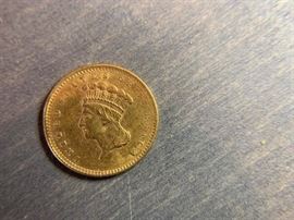 1856 $1 Gold Coin