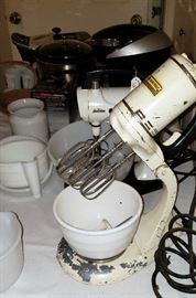 vintage mixers, small appliances