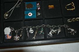 STERLING PENDANT BRACELET