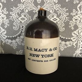 Vintage R. H. Macy & Co New York net contents one gallon 