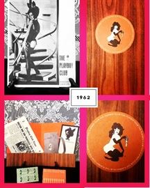 1962 "The Playboy Club" membership registration documents and other vintage Playboy memorabilia
