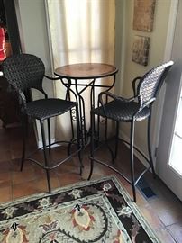 Bistro Height Table and Two Chairs
