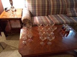 Margarita and wine glasses