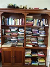 Book shelves, religious books