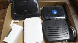Modems routers.