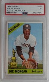 1966 Topps Joe Morgan Rookie Cup Baseball Card Pro ...