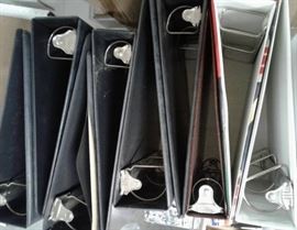 Lot of 8 to 10 Nice Binders Including Stadium Club ...