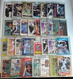 Huge lot of Bo Jackson Baseball Trading Cards Kans ...