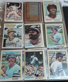 Massive Lot of 1970s Baseball Cards In Pages with ...