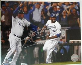 Signed Lorenzo Cain 8x10 Photograph Kansas City Ro ...