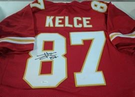 Signed Travis Kelce Custom Kansas City Chiefs 87 ...