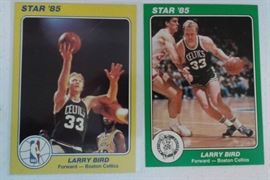 Two 1985 Star Larry Bird Jumbo 5x7 Basketball Card ...