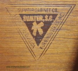  Contemporary SOLID Oak High Chest by “Sumter Furniture” – auction estimate $100-$300 