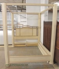  Contemporary Queen Size Canopy Decorator Bed by “Drexel Heritage Furniture” – auction estimate $200-$400 