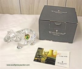  Crystal Elephant by “Waterford” – auction estimate $40-$100 