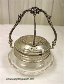  Marked 800 Silver Sugar Caddy with Spoon – auction estimate $40-$100 