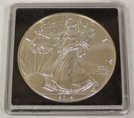  2014 U.S. Silver Eagle Dollar – auction estimate $20-$50 
