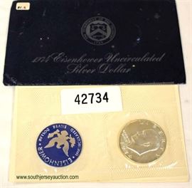  U.S. 1974 Eisenhower Uncirculated Silver Dollar – auction estimate $20-$50 