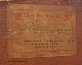  Burl Mahogany 4 Door Bubble Glass Breakfront with Desk by “Ebert Furniture” – auction estimate $100-$300 