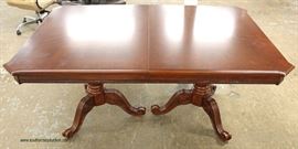  Contemporary 7 Piece Mahogany Dining Room Table with 6 Chairs – table has 2 leaves– auction estimate $200-$400 