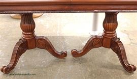  Contemporary 7 Piece Mahogany Dining Room Table with 6 Chairs – table has 2 leaves– auction estimate $200-$400 