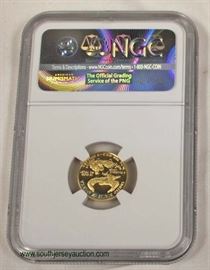  1989-P $5.00 Eagle Gold Coin PF-69 – auction estimate $100-$300 