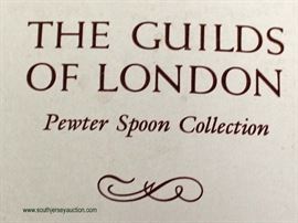 “The Guilds of London” 12 Pewter Collector Spoons – auction estimate $50-$100 