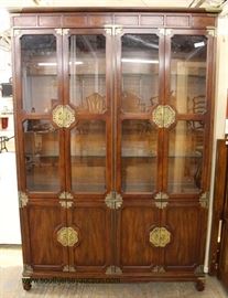  9 Piece Burl Mahogany Asian Inspired Dining Room Set with 2 Leaves by “Henredon Furniture” – auction estimate $200-$600 