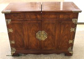  9 Piece Burl Mahogany Asian Inspired Dining Room Set with 2 Leaves by “Henredon Furniture” – auction estimate $200-$600 