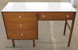 Mid Century Modern Danish Walnut 4 Drawer Writing Desk by “Bassett Furniture”– auction estimate $200-$400 
