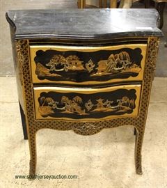  Chinoiserie Marble Top 2 Drawer Chest – auction estimate $100-$300 