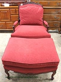  Country French Style Upholstered Chair with Ottoman – auction estimate $200-$400 