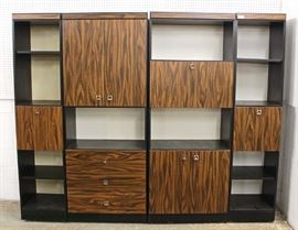 5 Piece Mid Century Modern Wall Unit with Bar – auction estimate $200-$400