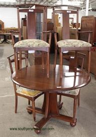 5 Piece SOLID Cherry Table and 4 Chairs by “Ethan Allen Furniture –American Dimensions” – auction estimate $200-$400