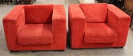PAIR of Modern Design Oversized Lounge Chairs –auction estimate $300-$600