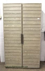 NEW Ship Lap Finish 2 Door Cupboard Closet – auction estimate $200-$400